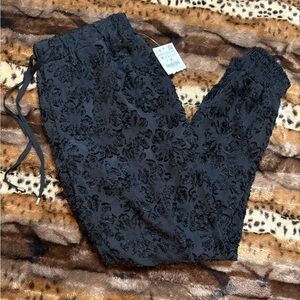 Zara Black Textured Kids Joggers